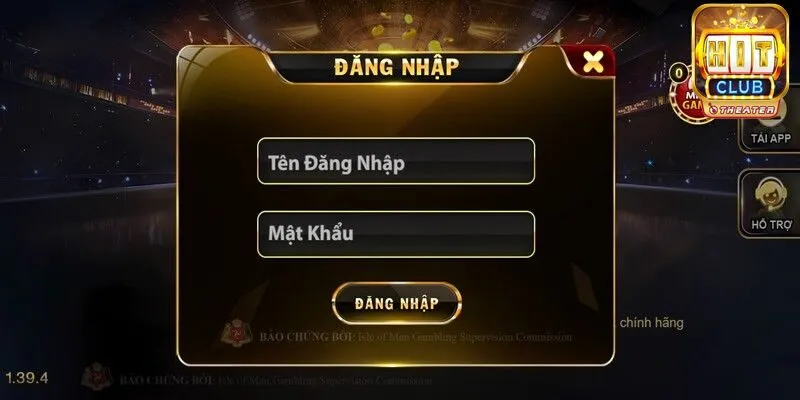 Đăng nhập Hitclub - Hướng dẫn cách login tài khoản nhanh chóng 3 Người chơi điền các thông tin để đăng nhập Hitclub